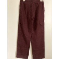 Malo Trousers Linen in Brown