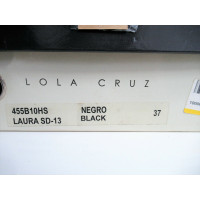 Lola Cruz Bottes en Cuir en Noir