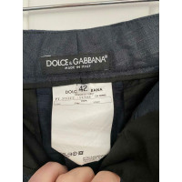 Dolce & Gabbana Anzug aus Leinen in Grau