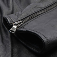 Camouflage Couture Jacke/Mantel aus Leder in Schwarz
