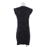 Drome Robe en Cuir en Noir