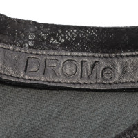 Drome Kleid aus Leder in Schwarz