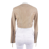 Barbara Bui Jacket/Coat Leather in Beige
