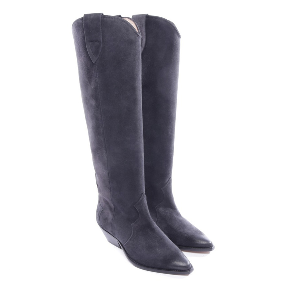 Isabel Marant Bottes en Cuir en Gris