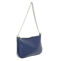 Tod's Clutch Bag Patent leather in Blue