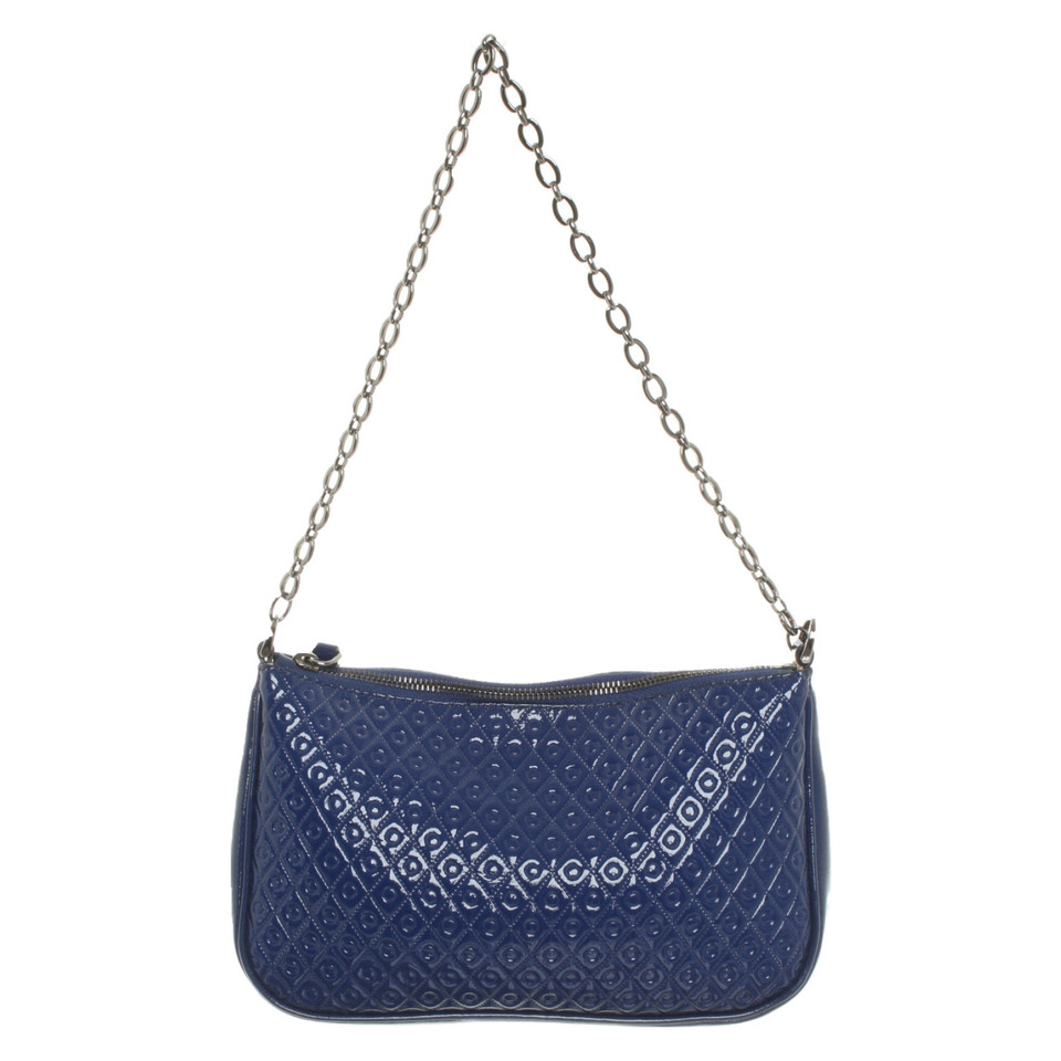 Tod's Clutch Bag Patent leather in Blue