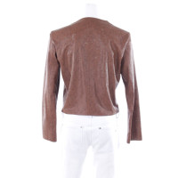 Fabiana Filippi Jacket/Coat Leather in Brown