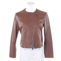 Fabiana Filippi Jacket/Coat Leather in Brown