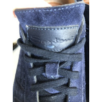 Santoni Sneakers aus Wildleder in Blau