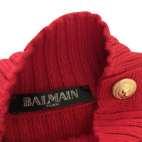Balmain Dress Wool in Red