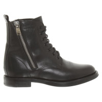 Saint Laurent Ankle boots Leather in Black