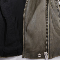 Iro Jacket/Coat Leather in Khaki