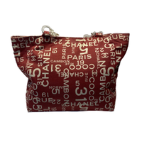 Chanel Shoulder bag Cotton in Red