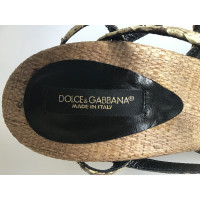 Dolce & Gabbana Sandalen Leer in Oker
