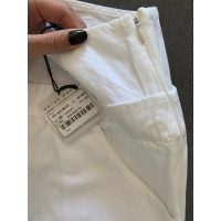 Sarah Pacini Hose aus Leinen in Weiß