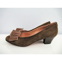 Pollini Pumps/Peeptoes en Daim en Marron