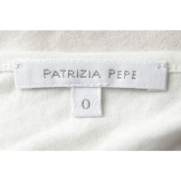 Patrizia Pepe Oberteil aus Baumwolle in Weiß