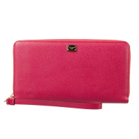 Dolce & Gabbana Clutch aus Leder in Rosa / Pink