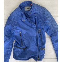Doma Jacke/Mantel aus Leder in Blau
