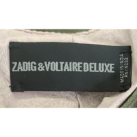 Zadig & Voltaire Jacke/Mantel aus Leder in Grün