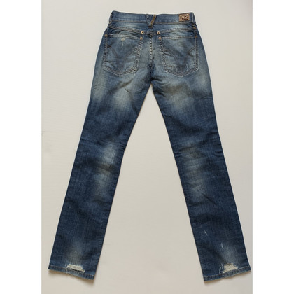 D&G Paire de Pantalon en Coton en Bleu