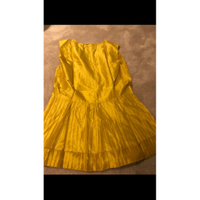 Oscar De La Renta Top Silk in Yellow