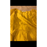 Oscar De La Renta Top Silk in Yellow