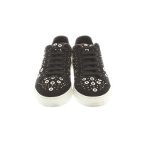 Alaïa Sneakers aus Leder in Schwarz