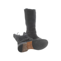 Bottega Veneta Boots Leather in Grey