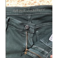 Citizens Of Humanity Paire de Pantalon en Coton en Vert