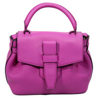 Lancel Schoudertas Leer in Fuchsia