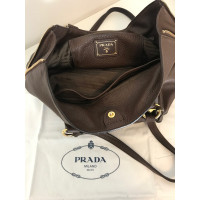 Prada Shopper in Pelle in Marrone