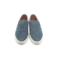 Common Projects Slippers/Ballerina's Leer in Petrol