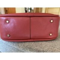 Mulberry Leighton Small Leer in Rood