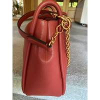 Mulberry Leighton Small Leer in Rood