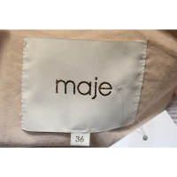 Maje Jacket/Coat Leather in Nude