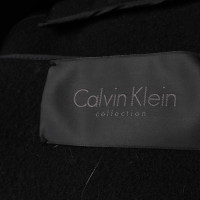Calvin Klein Jas/Mantel Wol in Zwart