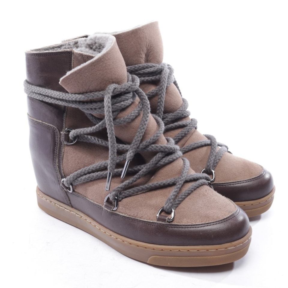 Isabel Marant Nowles Leather in Brown