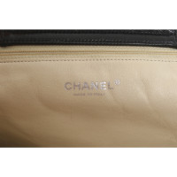 Chanel Boy Shopping Tote Leather in Black