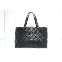 Chanel Boy Shopping Tote Leather in Black