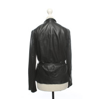 Set Blazer Leather in Black