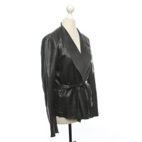 Set Blazer Leather in Black