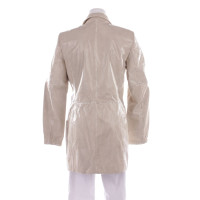 Barbara Bui Jacket/Coat Leather in Cream