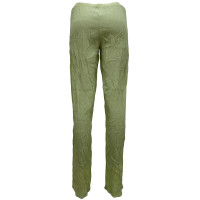 P.A.R.O.S.H. Paire de Pantalon en Soie en Vert