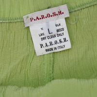 P.A.R.O.S.H. Paio di Pantaloni in Seta in Verde