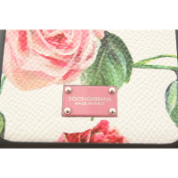 Dolce & Gabbana Coque iPhone X Rose Print Leather