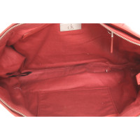 Calvin Klein Borsa a tracolla in Cotone in Rosso