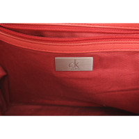 Calvin Klein Borsa a tracolla in Cotone in Rosso