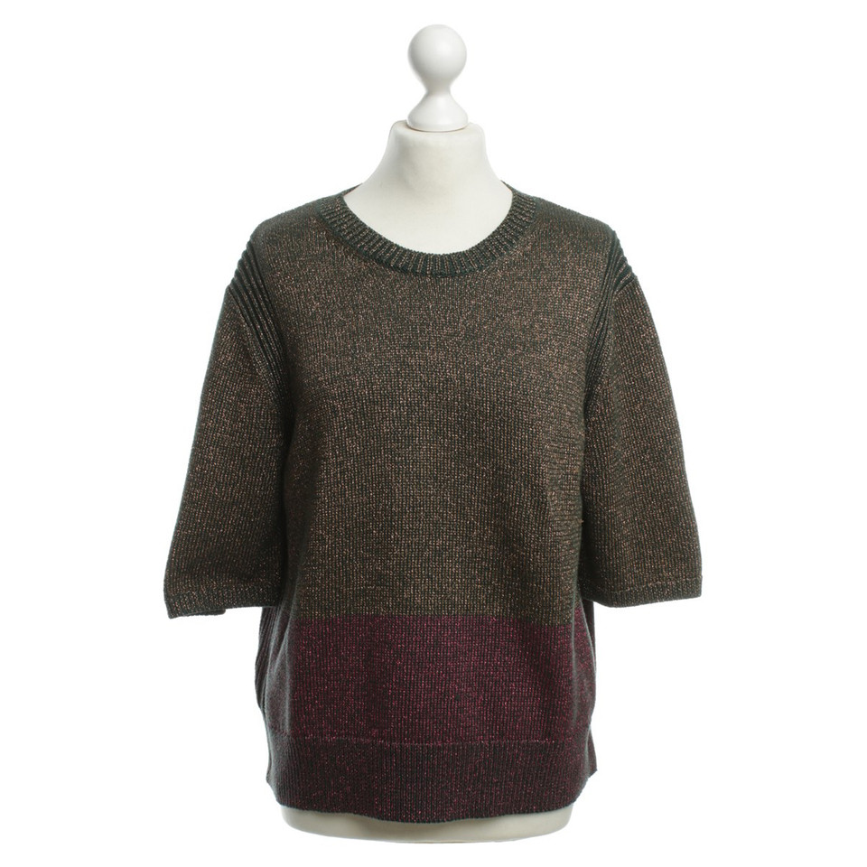 Dries Van Noten Knitted sweater with fancy yarn