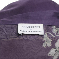 Philosophy Di Alberta Ferretti Bovenkleding Zijde in Violet